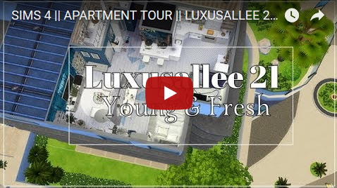 Ideassims4 art: Apartment tour   Luxu sallee 21 young and fresh