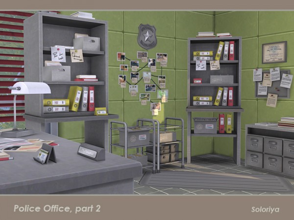  The Sims Resource: Police Office part 2 by soloriya