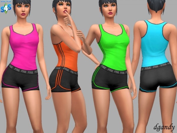  The Sims Resource: Athletic outfit Laura by dgandy
