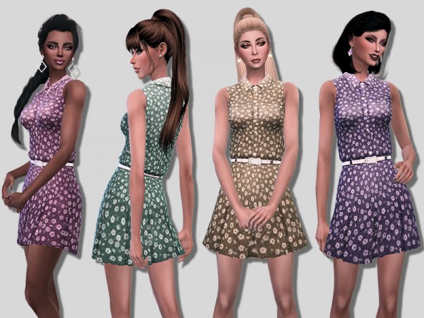  The Sims Resource: Babette dress by Simalicious