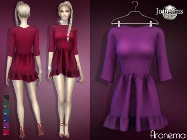 The Sims Resource: Aronema dress by jomsims