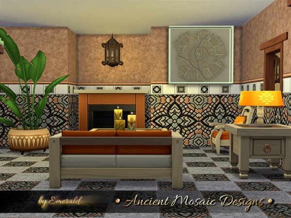  The Sims Resource: Ancient Mosaic Designs by emerald