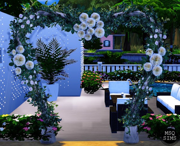  MSQ Sims: Wedding Arch Modern