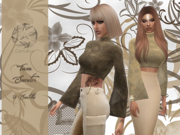  The Sims Resource: Tiana Sweater by Camuflaje