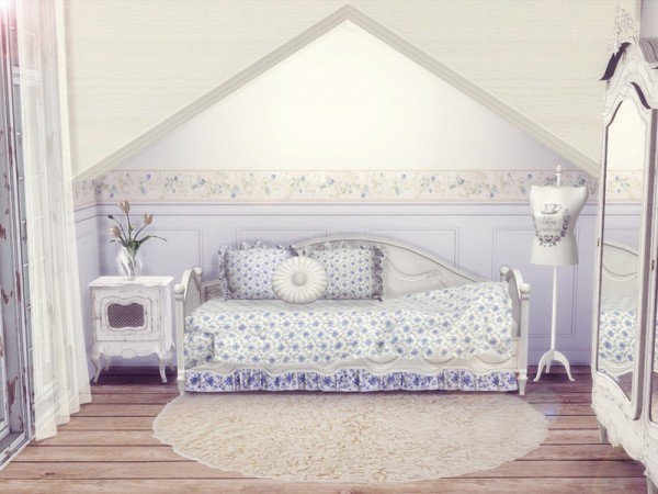  The Sims Resource: Shabby Chic Floral Set by Sooky