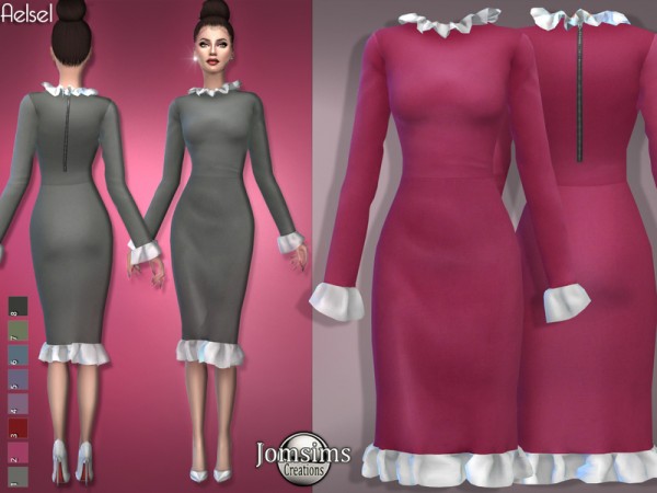  The Sims Resource: Aelsel dress by jomsims