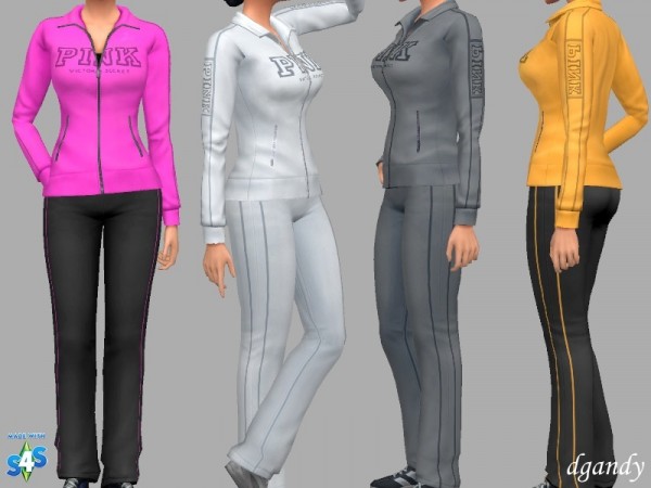  The Sims Resource: Sweatsuit   Jamie by dgandy