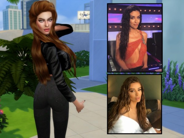  The Sims Resource: Eleni Foureira by divaka45