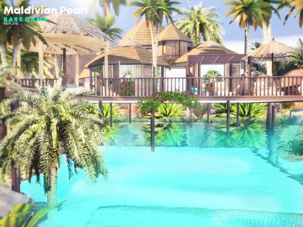  The Sims Resource: Maldivian Pearl house by Pralinesims