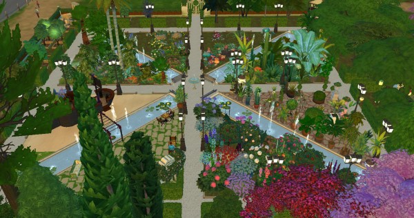  Mod The Sims: A new geometric park by valbreizh