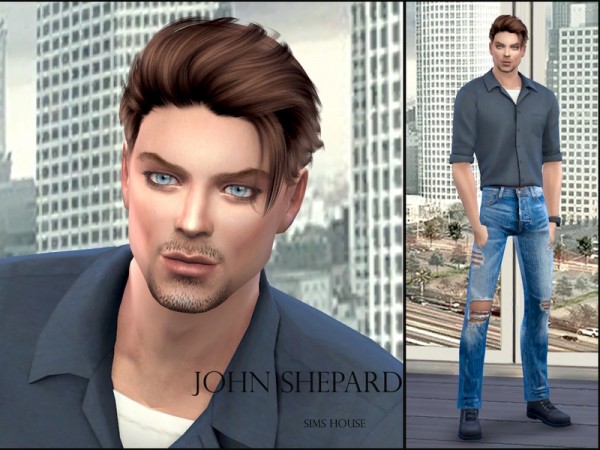  The Sims Resource: John Shepard by Sims House