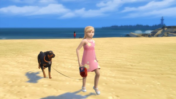 MSQ Sims: Children Can Walk With Dogs mod