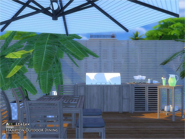  The Sims Resource: Hampton Outdoor Dining by ArtVitalex
