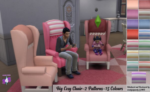  Mod The Sims: Big Cozy Chair 15 Recolours by wendy35pearly