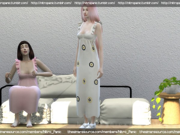  The Sims Resource: Alexa Dress by Nitro Panic