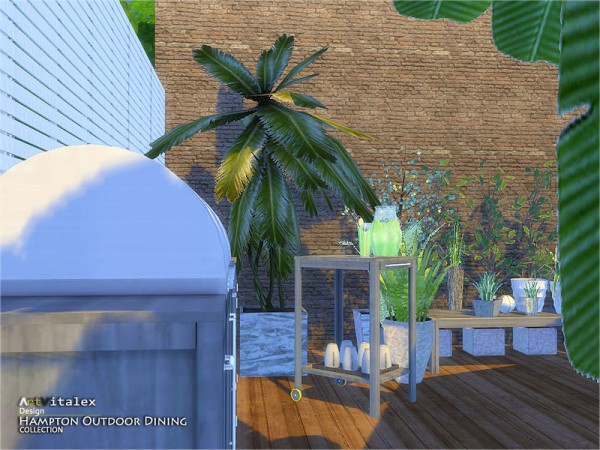  The Sims Resource: Hampton Outdoor Dining by ArtVitalex
