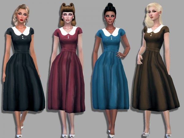  The Sims Resource: Audrey dress by Simalicious
