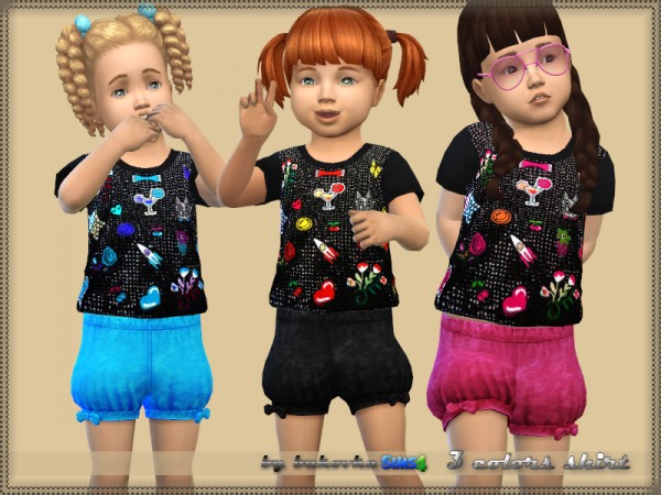  The Sims Resource: Shirt Girls by bukovka