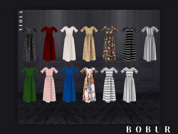  The Sims Resource: Viola dress by Bobur