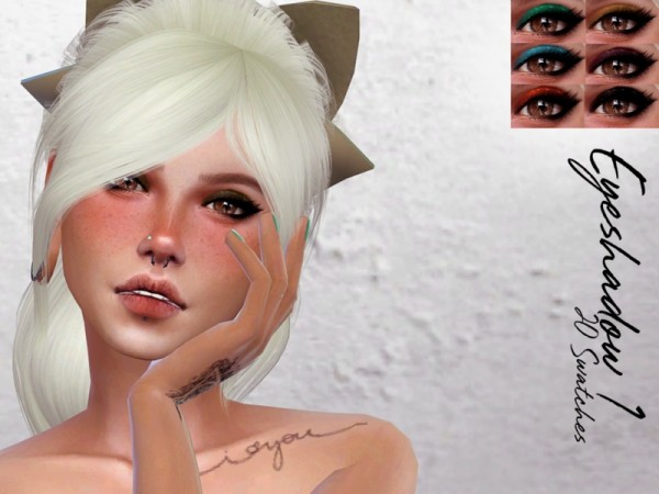  The Sims Resource: Glitter Eyeshadow 1 by Reevaly