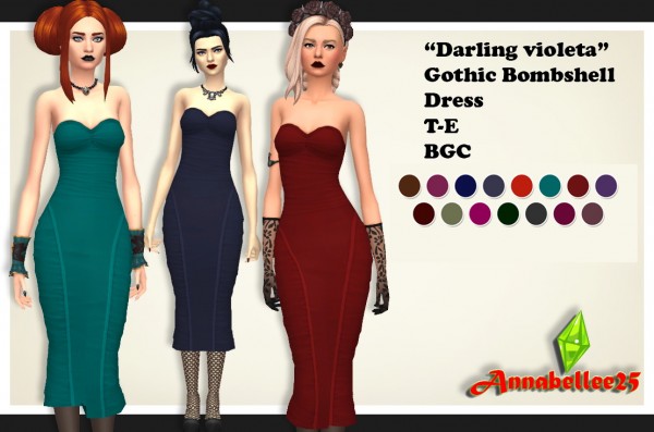  Simsworkshop: Darling dress Violeta by Annabellee25
