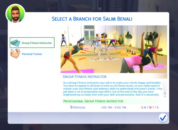  Mod The Sims: Fitness Instructor Career by PinkySimsie