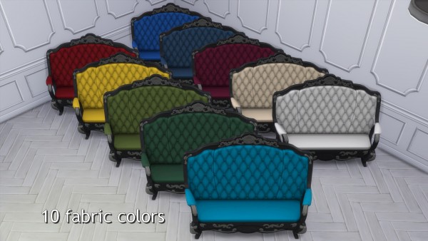  Mod The Sims: The Emperor’s Rest Loveseat  by TheJim07
