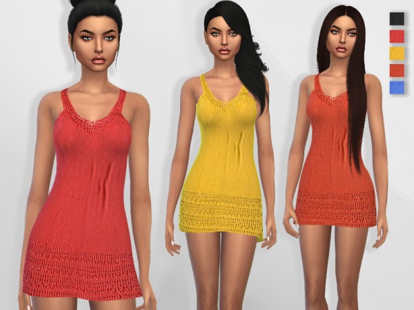  The Sims Resource: Summer Crochet Dress by Puresim