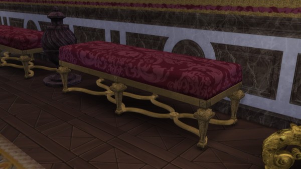  Mod The Sims: Carved and Gilded Beech Seat by TheJim07
