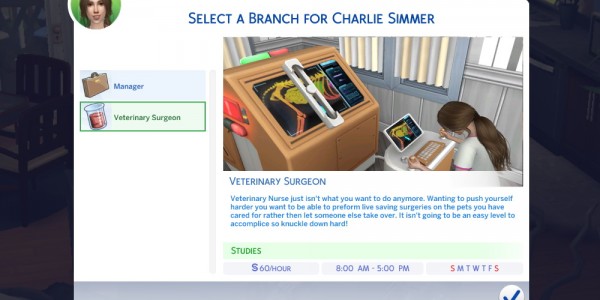  Mod The Sims: Veterinary Career by SimmerCharlie
