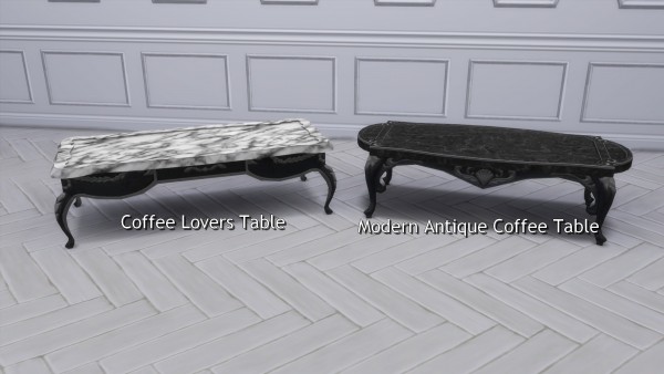  Mod The Sims: Dark Lux Coffee Tables by TheJim07
