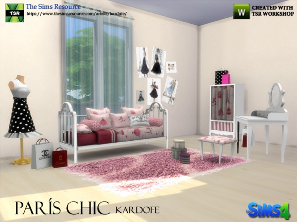  The Sims Resource: Paris Chic bedroom by kardofe