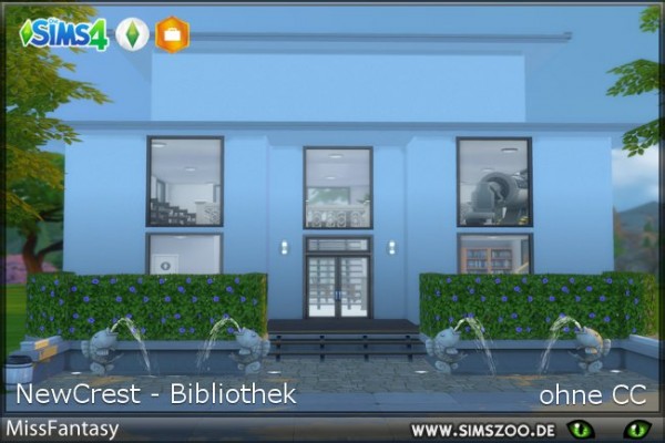  Blackys Sims 4 Zoo: Newcrest Library by MissFantasy