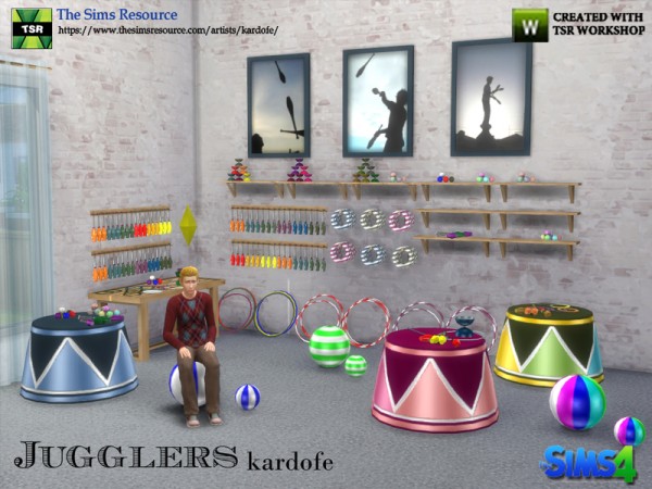  The Sims Resource: Jugglers by kardofe