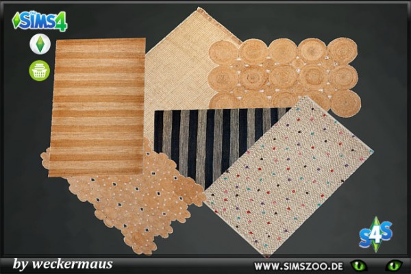  Blackys Sims 4 Zoo: Trend Nomad Chic Carpets jute by  weckermaus