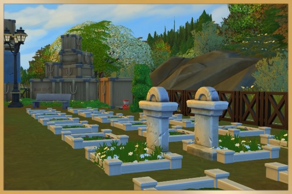  Blackys Sims 4 Zoo: Pet cemetery by Schnattchen