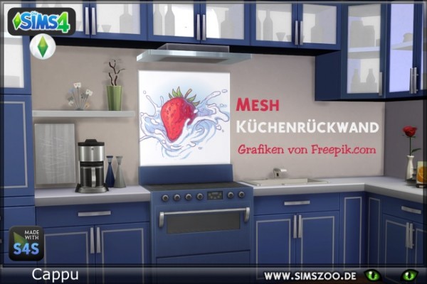  Blackys Sims 4 Zoo: Kitchen back wall by cappu