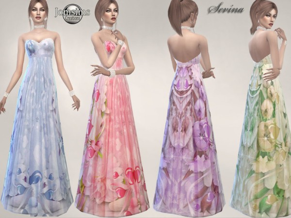  The Sims Resource: Sevina dress by jomsims