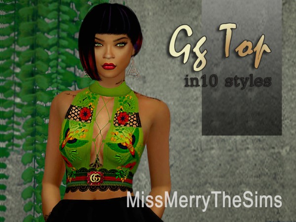  The Sims Resource: Gg Top Paradiso by Maria MissMerry