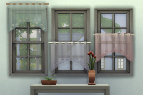  Blackys Sims 4 Zoo: Bistro curtains 1 by