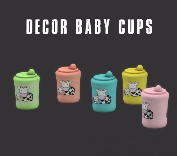  Leo 4 Sims: Decor Baby Cups