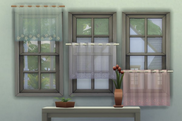  Blackys Sims 4 Zoo: Bistro curtains 2 by mammut