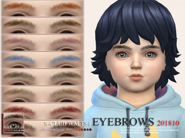  The Sims Resource: Eyebrows 201810 by S Club