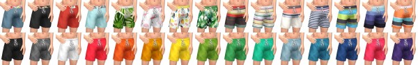  Simsational designs: Beachdays: Some Junk in Your Trunks and Surfs Up! Boardshorts