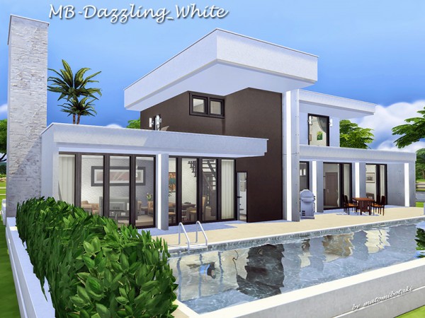  The Sims Resource: Dazzling White house by  matomibotaki