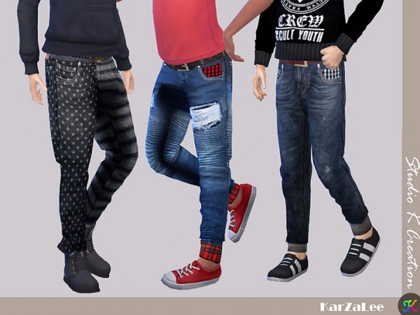  Studio K Creation: Giruto 48 roll up jeans for child