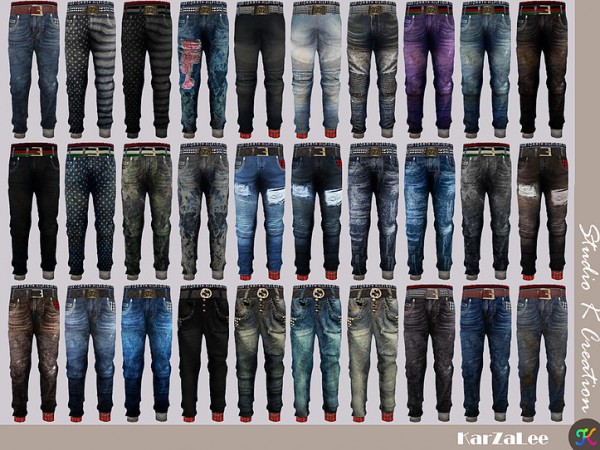  Studio K Creation: Giruto 48 roll up jeans for child