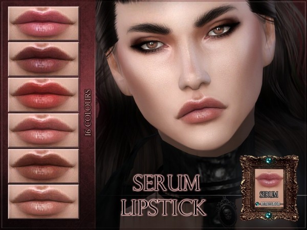 The Sims Resource: Serum Lipstick by RemusSirion