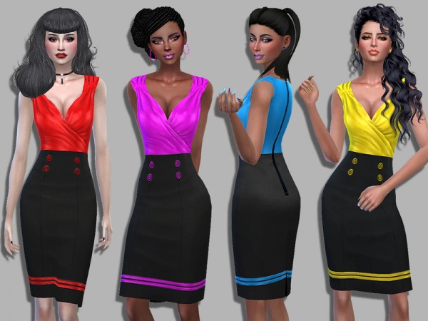  The Sims Resource: Anabelle dress by Simalicious
