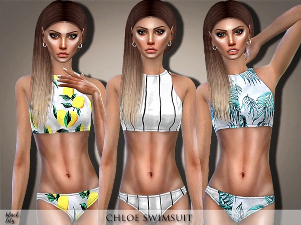  The Sims Resource: Chloe Swimsuit by Black Lily